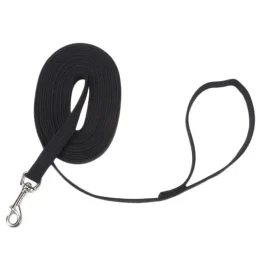 Повідець Coastal Cotton Web Training Leash для собак, котон, чорний, 1×9 м
