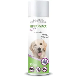 Шампунь Fipromax БІО проти бліх та кліщів, для середніх і великих собак, з лавандою, 250 мл