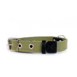 Нашийник Collar Брезент, х / б, тасьма зі світловідбиваючої ниткою, ширина 25 мм, довжина 41-53 см