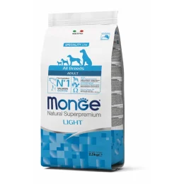 Сухий корм MONGE DOG All breeds Adult Light лосось з рисом, 15 кг