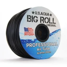 Шланг U.S.Aqua Airline Black чорний 4/6 мм силіконовий, 1 м