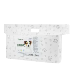 Пелюшки HygiTend для собак, з активованим вугіллям, 60×60 см, 50 штук