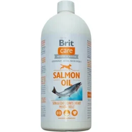 Масло лосося Brit Care, для блиску вовни і здоров'я шкіри собак, 1000 мл