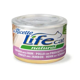 Консерва LifeCat Chicken With Ham для котів від 6 місяців, курятина з шинкою та стручковою квасолею, 150 г