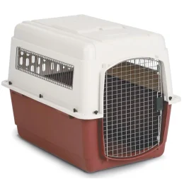 Переноска Savic Vari-Kennel Ultra для собак, пластик, біло-коричнева, 102×71×76 см