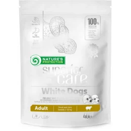 Сухий корм Natures Protection Superior Care White Dogs для дорослих собак малих порід, ягня, 400 г