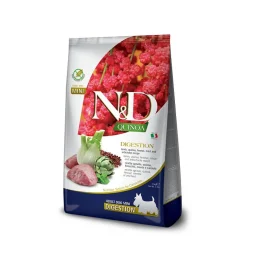 Сухий корм Farmina N&amp;D Quinoa Dog Digestion, для собак дррібних порід, при порушенні травлення, з ягням та кіноа, 2.5 кг