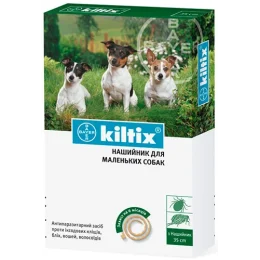Нашийник Bayer Kiltix проти бліх та кліщів для собак, 35 см