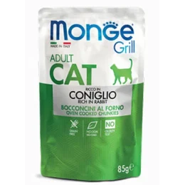 Вологий корм MONGE CAT GRILL Adult кролик, 85 г