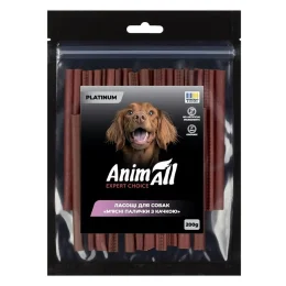 Лакомства AnimAll Platinum Мясные палочки с уткой для собак, 200 г
