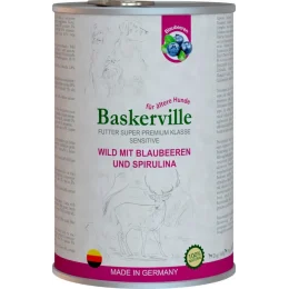 Вологий корм Baskerville Sensitive Wild Mit для собак, оленина з чорницею і спіруліна, 800 г