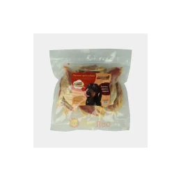 Ласощі Селянські Смаколики для собак, кролячі вушка з куркою, 7-12 см, 500 г