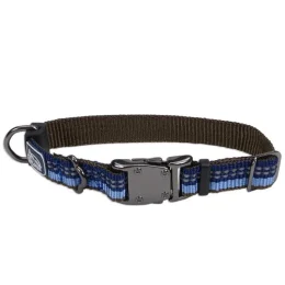 Нейлоновий нашийник Coastal K9 Explorer для собак, синій, 1.6×20-30 см