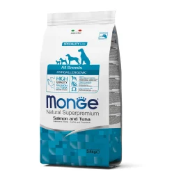 Сухий корм MONGE DOG All breeds Hypoallergenic лосось з тунцем, 2.5 кг
