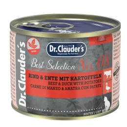 Вологий корм Dr.Clauder’s Best Selection №8 для дорослих котів, яловичина та качка з картоплею, 200 г
