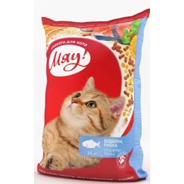 Сухий корм Мяу з рибою для котів, 11 кг