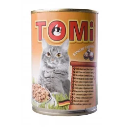Консерви Tomi duck liver з качкою і печінкою, для котів, 400 г