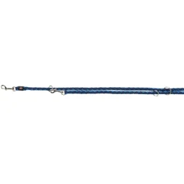 Повідець-перестібка Trixie Cavo Adjustable Lead для собак, плетений, круглий, розмір S-M, 2 м/12 мм, індиго/синій
