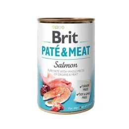Консерва Brit Paté &amp; Meat Dog, для собак, з лососем, 400 г