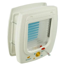 Ferplast Swing 7 Set White дверцята для собак і кішок з магнітом біла, 22,5x10,4x25,2 см