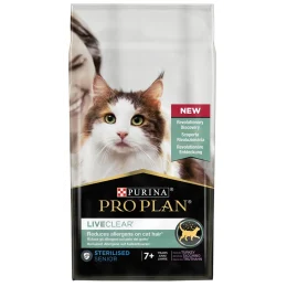 Сухий корм Purina Pro Plan LiveClear Sterilised Senior 7+ для котів старше 7 років, з індичкою, 1.4 кг
