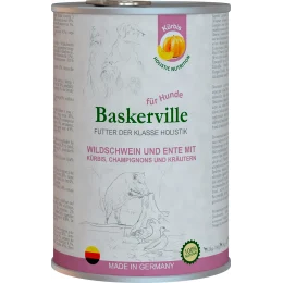 Вологий корм Baskerville Holistic Rind und Lachs для собак, качка і кабан з гарбузом і зеленню, 800 г