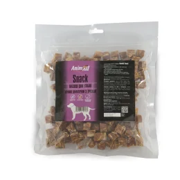 Ласощі AnimAll Snack качині шматочки з тріскою, для собак, 500 г