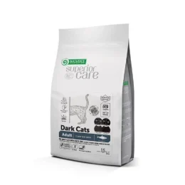Сухий беззерновий корм Nature's Protection Superior Care Dark Cats для дорослих котів, з оселедцем, 7 кг