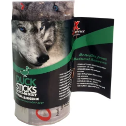 Напіввологі ласощі для собак Alpha Spirit DOG Sticks Duck Chicken, палички з качкою і куркою, 16 шт, 160 г