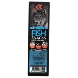 Напіввологі ласощі Alpha Spirit Snacks Fish для собак всіх порід зі смаком риби, 35 г