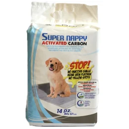 Пелюшки Croci Super Nappy для собак, з активованим вугіллям, 84×57 см, 14 шт