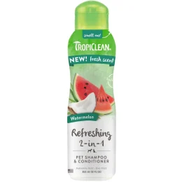 Шампунь TropiClean Refreshing 2-in-1 Watermelon для собак та котів, з ароматом кавуна, 355 мл