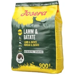 Сухий корм Josera Adult Lamm &amp; Batate для дорослих і активних собак, з ягням та бататом, 900 г