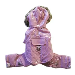 Комбінезон Monkey Daze Pink Vinyl Jumper з капюшоном, для собак, розмір XXS, рожевий