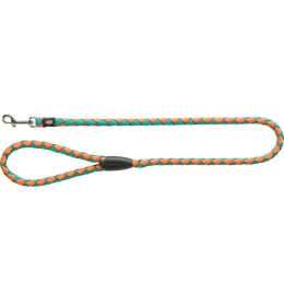 Повідець Trixie Cavo Lead для собак, плетений, круглий, розмір L-XL, 1 м/18 мм, папайя/океан