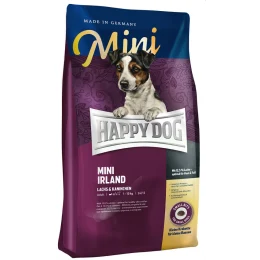 Сухий корм Happy Dog Mini Irland для дорослих собак дрібних порід з проблемами шкіри і шерсті, з лососем, 4 кг