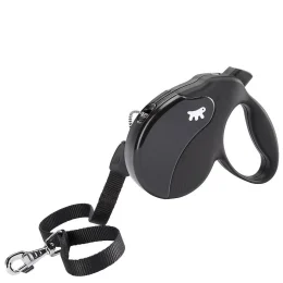 Поводок-рулетка Ferplast Amigo Long Cord Black для собак cо шнуром, 15x3,6x14 см