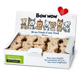Ласощі "Bow wow" для собак, натуральні кісточки з яловичого рубця і клюквою, 30 шт, 1 уп