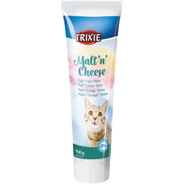 Паста Trixie Malt'n'Cheese для котів, для виведення шерсті, солод сир і біотин, 100 г