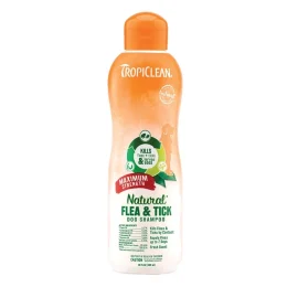 Шампунь Tropiclean Natural Flea&Tick, максимальна сила, інсектицидна, для собак, 592 мл