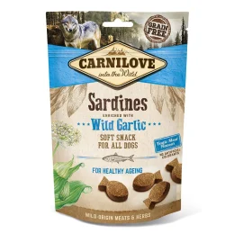 Ласощі Carnilove Dog Semi Moist, для собак, сардина, часник, 200 г