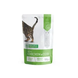Вологий корм Nature's Protection Urinary Health Chicken&Cod для дорослих котів, курка і тріска, 100 г