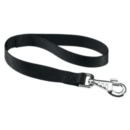 Нейлоновий поводок Ferplast Club GM25 / 45 Black для собак, чорний, 25 мм, 45 см