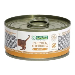 Консерва Natures Protection Adult Chicken & Herring для дорослих котів, 100 г