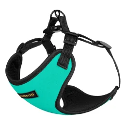 Шлея BronzeDog Sport для собак з неопрена, бірюзовий, 40-46 см