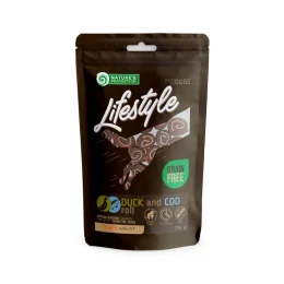 Ласощі Nature's Protection Lifestyle Snacks For Dogs, Duck And Cod Rolls для собак, рулети з качки та тріски, 75 г