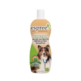 Шампунь Espree Aloe Oatbath Medicated з протеїнами вівса і алое вера для проблемної шкіри у собак, 591 мл