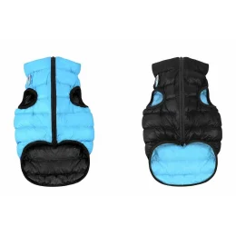 Двостороння куртка AiryVest M47 для собак, чорно-блакитна