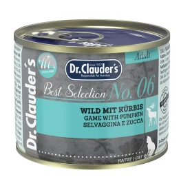 Вологий корм Dr.Clauder’s Best Selection №6 для дорослих котів, дичина з гарбузом, 200 г