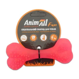 Іграшка AnimAll Fun кістка, коралова, 12 см